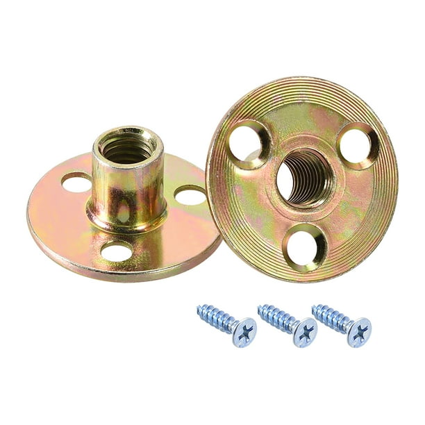 Strong and Sturdy 10pcs Carbon Steel Flange Coupling with M6 M8 M10 M12 Thread Zinc Plating Three Hole Lock Nuts Furniture Connector Fastener Easy to use and Store Color : M6 Color Strong and Sturdy 10pcs Carbon Steel Flange Coupling with M6 M8 M10 M12 Thread Zinc Plating Three Hole Lock Nuts Furniture Connector Fastener Easy to use and Store Color : M6 Color